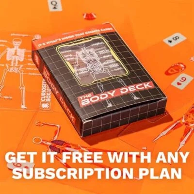 Hislaves The Body Deck Human Anatomy Playing Cards Gift for Med Students