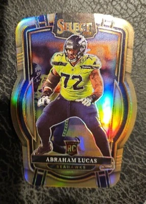 2022 Select Abraham Lucas Club Level Copper Die-Cut Prizm /99 #211 RC Seahawks - Image 1 of 3