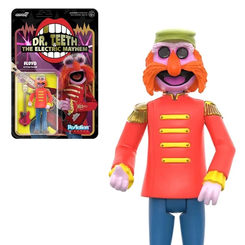Floyd Dr. Teeth Electric Mayhem Muppets Super7 Reaction Action Figure Cover