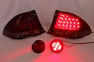 LED RED SMOKE Tail Lights + Rear Trunk Led Lights For-98-05-IS200 IS300 ALTEZZA