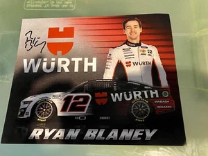 Ryan Blaney signed handsigniert Hero Card Nascar 2023 Champion Wurth - Bild 1 von 1