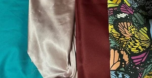 Variety of Crepe & Satin Dress, Blouse or Lingerie Fabrics Sold by the Yard - Picture 1 of 17