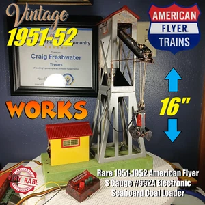 Rare 1951-1952 American Flyer S Gauge #552A Electronic Seaboard Coal Loader - Picture 1 of 22