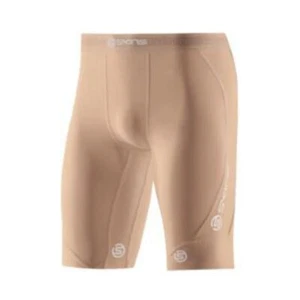 NEW || SKINS DNAMIC MENS COMPRESSION HALF TIGHTS - FLESH - Picture 1 of 4