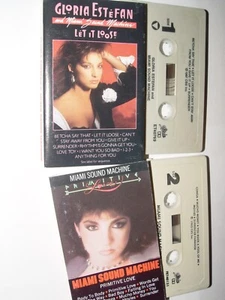 2x gloria Estefan MIAMI SOUND MACHINE CASSETTE TAPE 80s Dance music - Picture 1 of 2