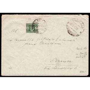 SP825 - 1945 Venezia - Firenze | Lettera tariffa ridotta a militare Tassata - Photo 1 sur 2