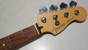SUPER CLEAN LOADED FENDER PLAYER PRECISION BASS ELECTRIC GUITAR NECK PAU FERRO - Picture 1 of 19
