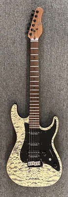 Michael Kelly Mod Shop 67 HSS - 绗缝枫木上衣黑色水洗带琴包 — 第 1/4 张图片