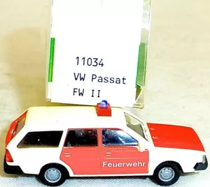 VW Passat Variant Vigili Del Fuoco II IMU EUROMODELL 11034 H0 1:87 OVP #HO1 - Foto 1 di 1
