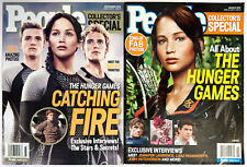 HUNGER GAMES MAGAZINE LOT X3 Jennifer Lawrence US People POSTERS 2012 Collector