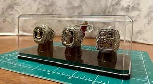 Miami Heat championship ring set With Display Case 🇺🇸shipped - Picture 1 of 7