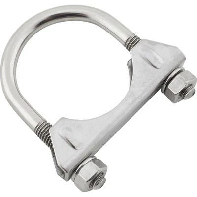 Polished Stainless Steel Muffler/Exhaust Clamp 2.50 Inch - Image 1 of 4