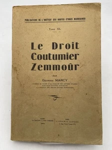Le droit coutumier Zemmoûr - Picture 1 of 1
