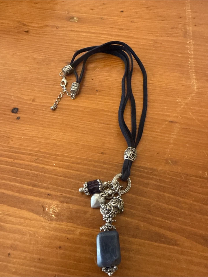 Amethyst Pendant Necklace Silver Plated - Image 1 of 1