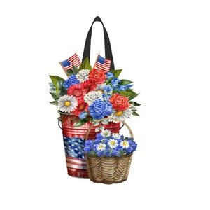 Briarwood Lane rot weiß und schöner Holz Türhänger - Bild 1 von 2