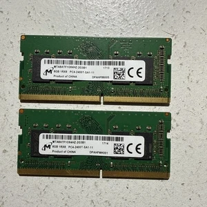 Micron 16GB (2x8GB) PC4-19200 DDR4-2400 Laptop RAM Memory MTA8ATF1G64HZ-2G3B1 - Picture 1 of 2