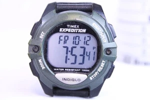 Vintage Timex Expedition Watch 334 Indiglo Digital Men’s Nylon Band - Picture 1 of 5