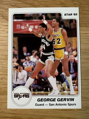 Tarjeta de baloncesto estrella 1984/1985 #67 George Gervin casi nueva-como nueva | Iceman Spurs Salón de la fama Foto 1 de 2