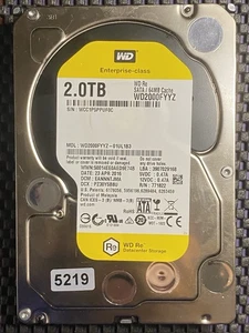 WD Re 2TB 3,5" disco rigido classe enterprise | P/N WD2000FYYZ - Foto 1 di 3