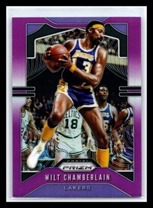 Panini Prizm #18 Wilt Chamberlain Prizms 2019-20 púrpura #/75 Los Angeles Lakers - Imagen 1 de 2