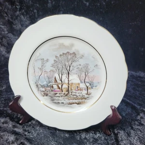 Avon Exclusive Winter Cabin Plate 1977 - Bild 1 von 5