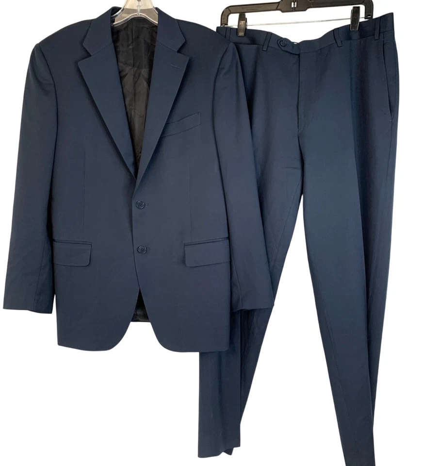 Canali Mens Navy Wool Suit 2-Piece Set 40R Italy L13290/37 Classic - Image 1 of 4
