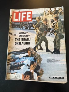 LIFE MAGAZINE JUNE 16 1967 Vintage ISRAEL AT WAR History Repeats Itself Today - Picture 1 of 2
