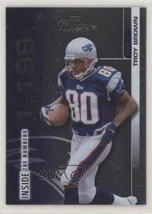 Playoff Prestige Inside the Numbers 2002 Troy Brown #IN21 - Imagen 1 de 3