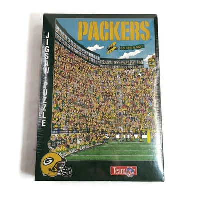 NEW Vintage Packers "Go Green Bay!" Jigsaw Puzzle John Holladay NFL 513 Pieces - Image 1 of 4