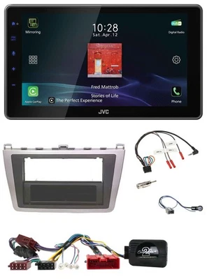 JVC DAB Lenkrad Bluetooth USB Autoradio für Mazda 6 2010-2012 aktiv - Bild 1 von 4
