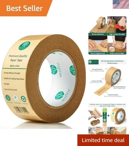 Strapazierfähiges Kraftpapier Packband 2 Zoll x 55 Yards umweltfreundlich braun - Bild 1 von 8