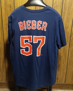 Shane Bieber Nike Shirt Trikot Cleveland Guardians XL Blau Kurzarm - Bild 1 von 4