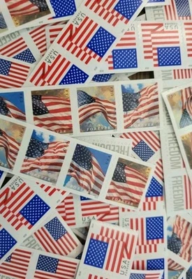 50 Forever Stamps 50 Self-Adhesive USPS Stamps FLAGS Collectible FAST FREE SHIP - Image 1 of 2