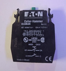 1 GEBRAUCHTER EATON SCHNEIDHAMMER E22B20 KONTAKTBLOCK NNB ***ANGEBOT MACHEN*** - Bild 1 von 1