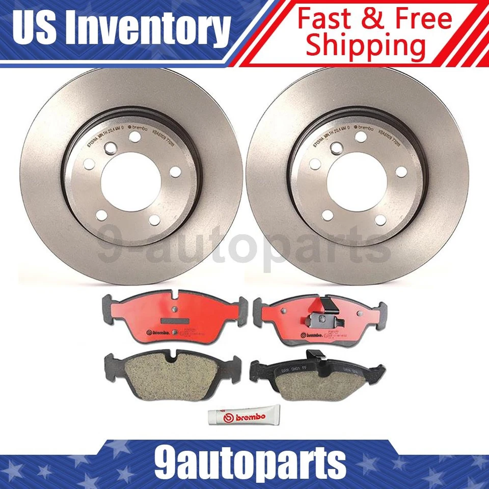 Kit de frenos delanteros Brembo rotores de disco pastillas de cerámica para BMW 325xi 2001-2005 Foto 1 de 4