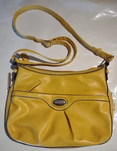 Umhängetasche Rosetti gelb Kunstleder Organizer mehrere Taschen Reißverschluss - Bild 1 von 9