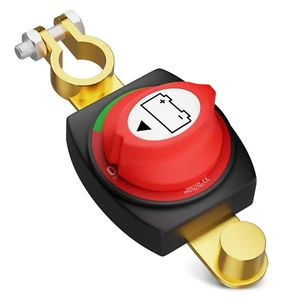 Top Post Battery Disconnect Switch, 12-48V Heavy-Duty Battery Kill Switch for Ca - Picture 1 of 7