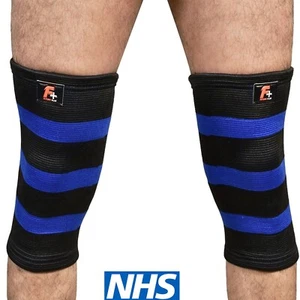 F+ Knee 2 ply Support Sport Brace Compression Sleeve Arthritis Gym Pain Bandages - Picture 1 of 25