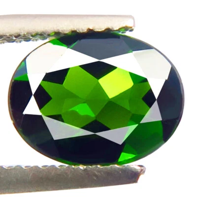 1.72ct AWESOME NATURAL CHROME DIOPSIDE BEST QUALITY 5A+GREEN COLOR OVAL 9x7mm - Image 1 of 4