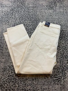 J Crew Jeans Womens 32 Classic Vintage All Day Stretch Ecru Wash Cream High Rise - Picture 1 of 24