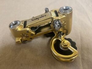 Simplex Super LJ Gold Rear Derailleur 1st Edition - Spec up to 34T Rear Cassette