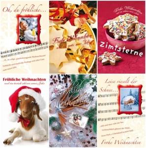 100 Grußkarten Weihnachtskarten Klappkarten Weihnachten Christmas mit Umschlägen - Bild 1 von 1