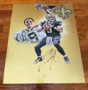 Drew Brees signed Autogramm 16x20 Metallic Foto New Orleans Saints - Bild 1 von 1