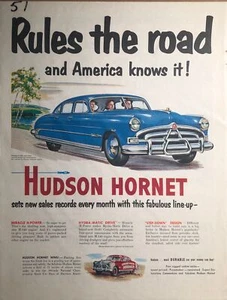 1951 Vintage Hudson Ad - Rules the road and America knows it! - Picture 1 of 2