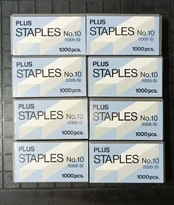 Lot of (8) 1000 Count Boxes of No 10 Staples - Picture 1 of 3