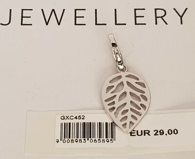 GOOIX Silber 925 er Charm Charms Anhänger für Armband BLATT silber NEU 340 - Bild 1 von 2