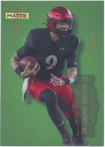 2022 Wild Card MATTE Chase Green /250 Desmond Ridder #MB-35 Rookie RC - Picture 1 of 2