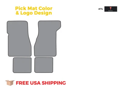 FITS 1974-1976 Pontiac Grand Prix Floor Mat 4pc Cutpile Foto 1 de 3