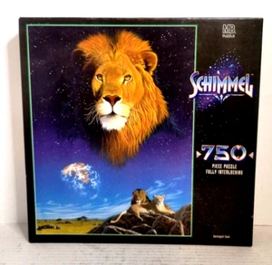VTG 1996 Schimmel Serengeti Soul Lion Puzzle 750 Pc 18 X 24" New See Desc. - Picture 1 of 11