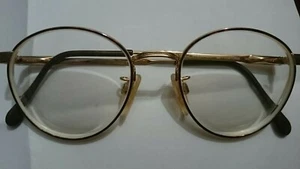 VINTAGE LUXOTTICA KLIXX 402 TORTOISE 140 EYEGLASSES ITALY Goldelectroplated - Picture 1 of 12